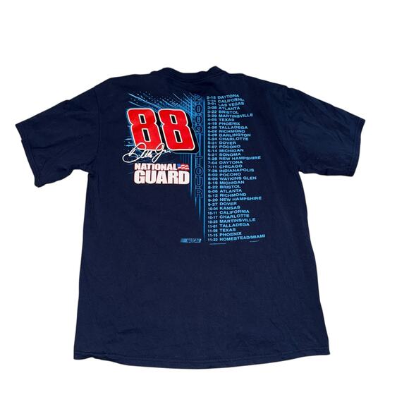 Nascar Navy Fuel Your Passion Dale Jr 88 2009 Tour Racing Graphic Tee Size Large - Picture 2 of 6